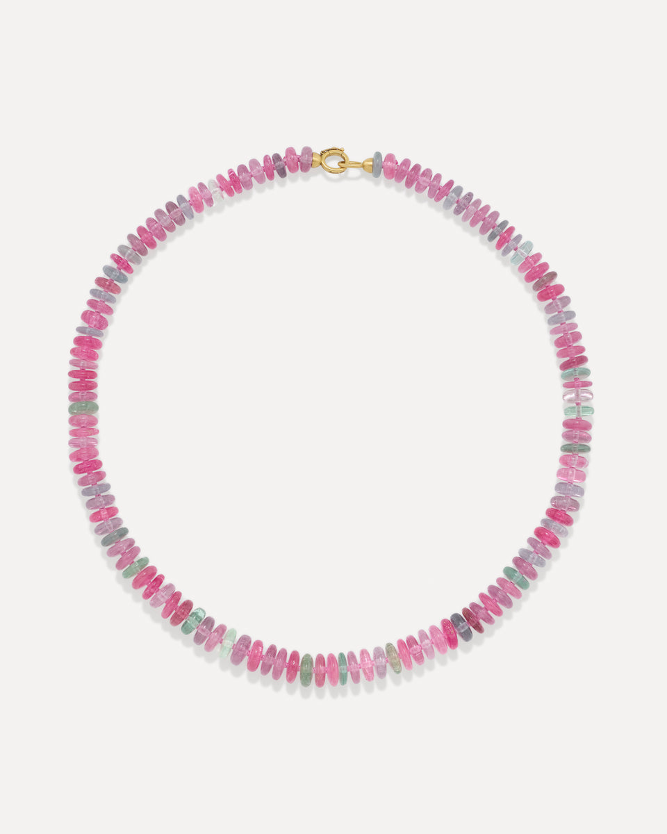 One of a Kind Smooth Beaded Candy Necklace - Irene Neuwirth
