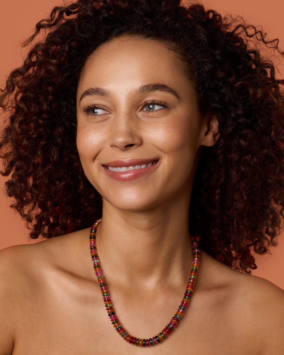 One of a Kind Smooth Beaded Candy Necklace