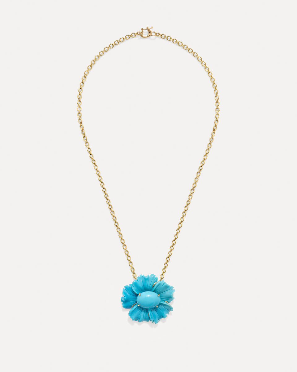 One of a Kind Tropical Flower Necklace