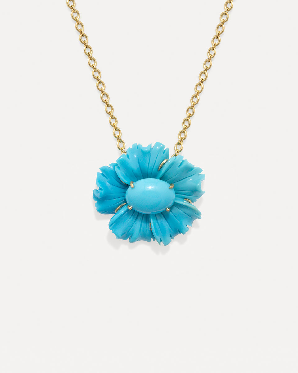 One of a Kind Tropical Flower Necklace