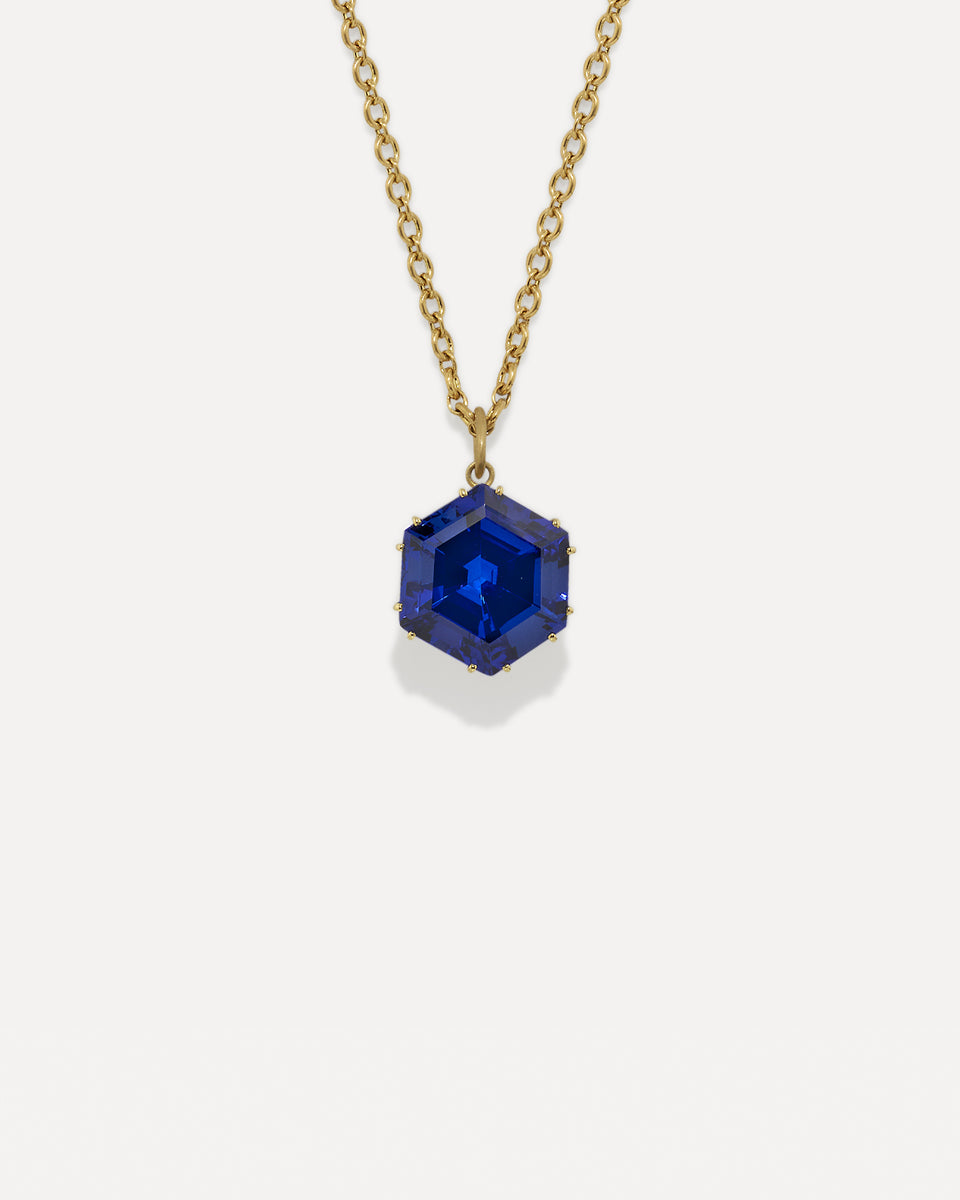 One of a Kind Gem Drop Pendant Necklace - Irene Neuwirth