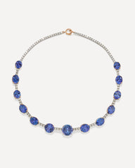 アクセサリー Emiru One of a Kind Gemmy Gem Tennis Necklace Tanzanite 18k Gold – Irene