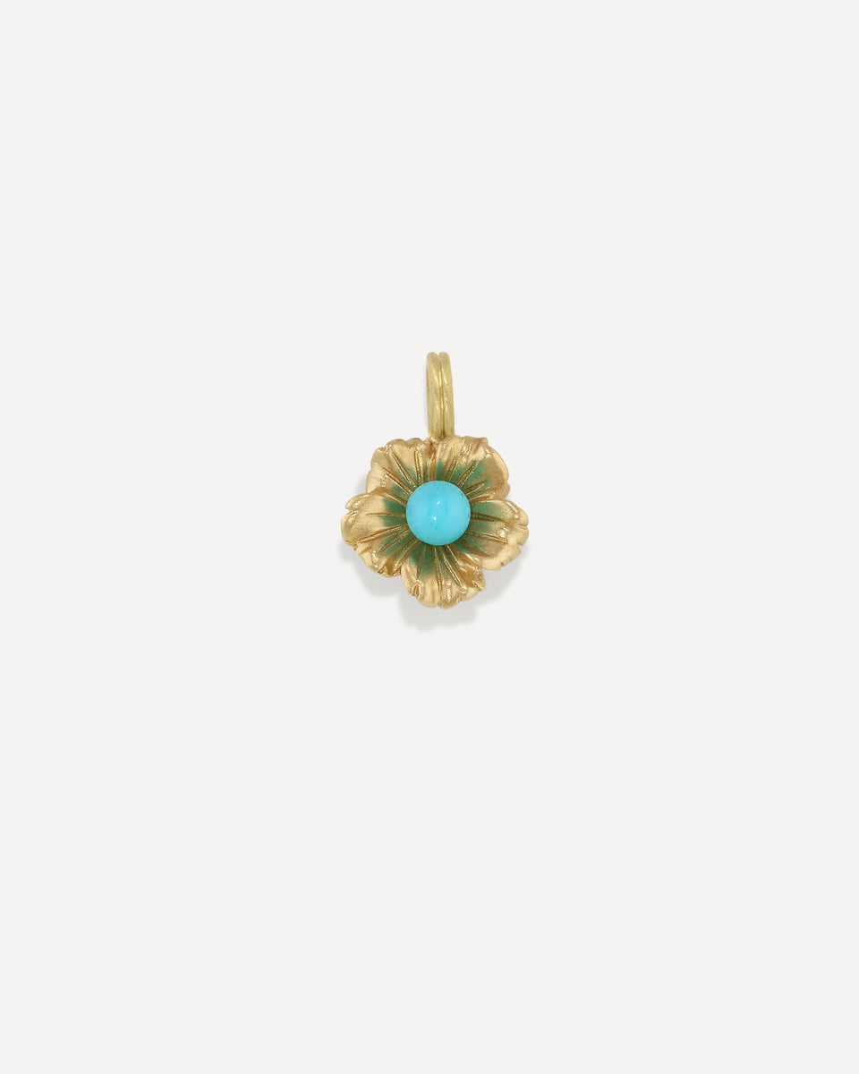Golden Blossom Tropical Flower Lucky Charm - Irene Neuwirth