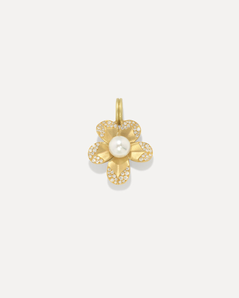 Pavé Golden Blossom Detachable Bale Charm - Irene Neuwirth