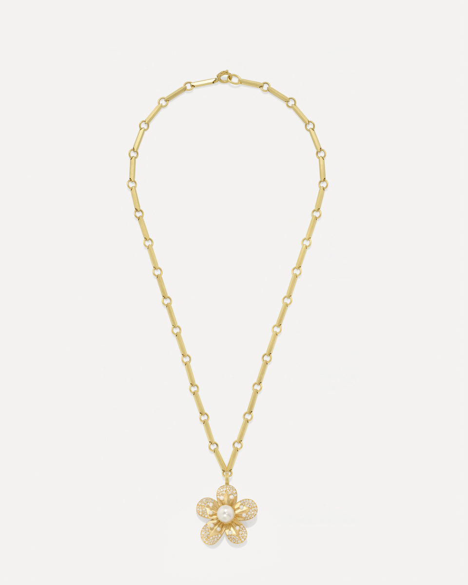 Large Pavé Golden Blossom Lucky Charm