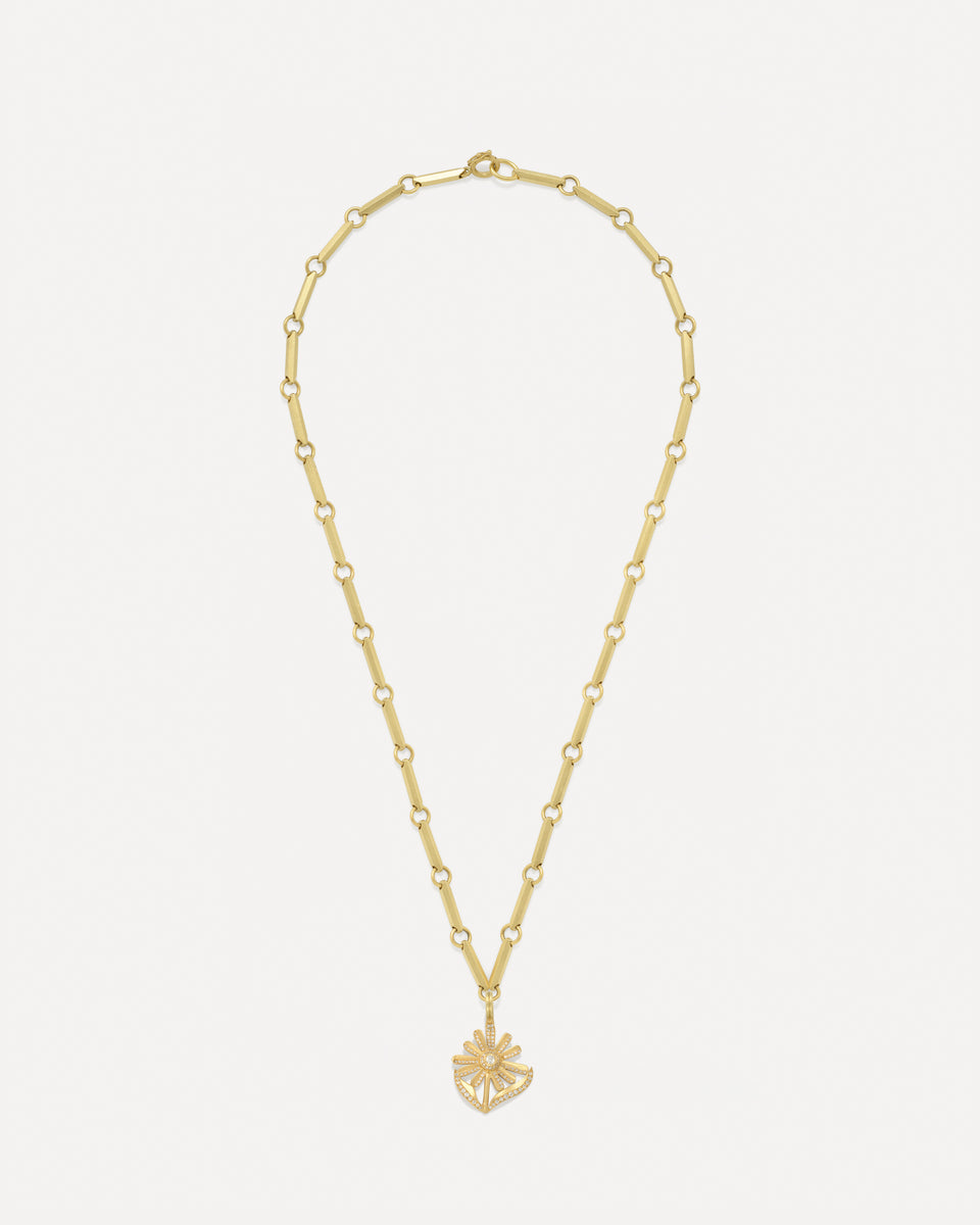 Pavé Golden Blossom Daisy Lucky Charm - Irene Neuwirth