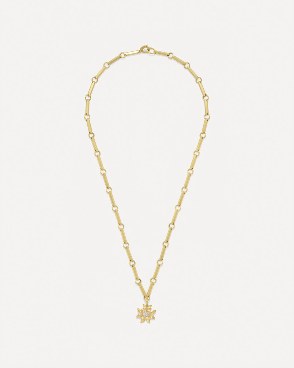 Pavé Golden Blossom Wildflower Detachable Bale Charm - Irene Neuwirth