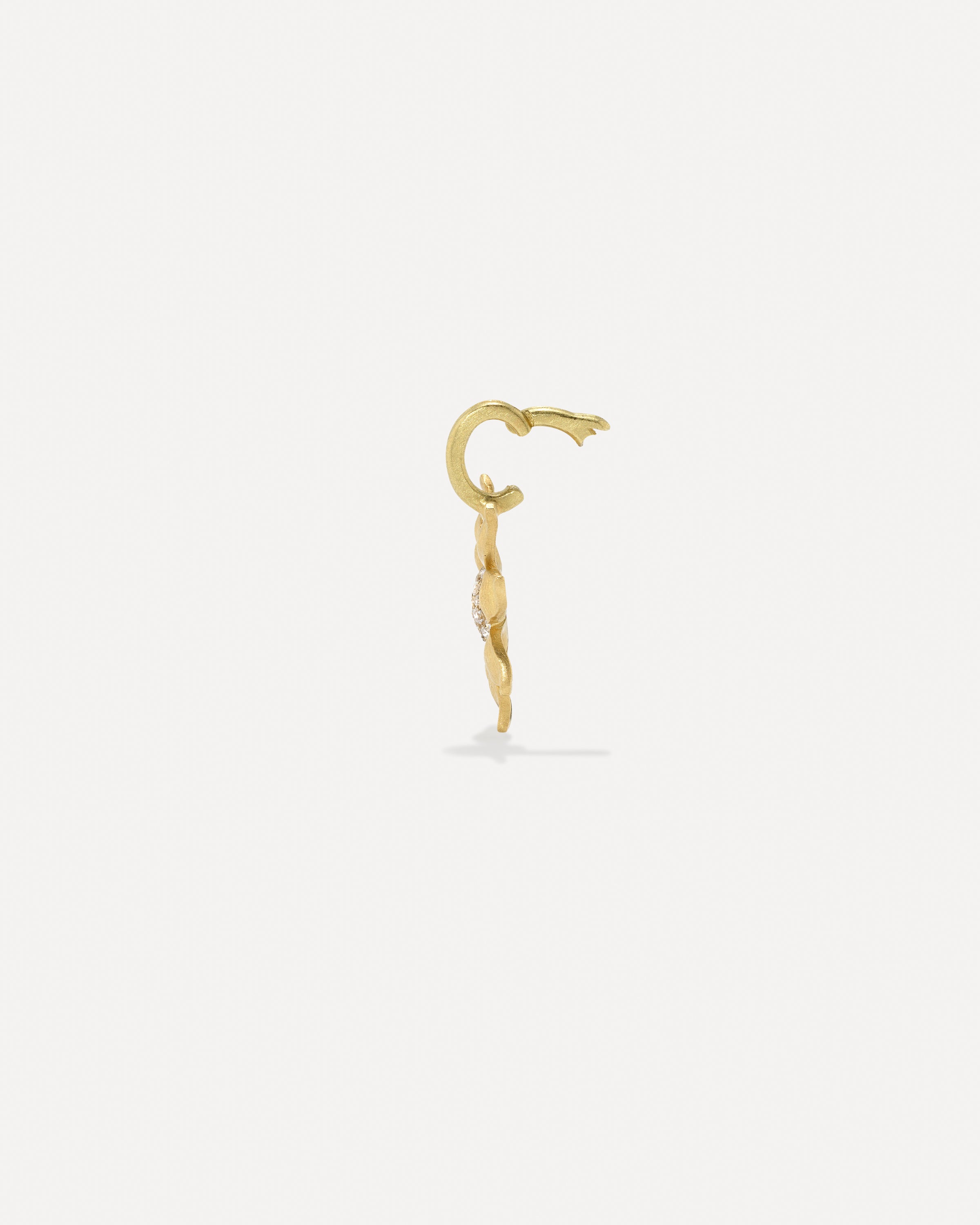 Pavé Golden Blossom Daisy Lucky Charm Diamond 18k Yellow Gold