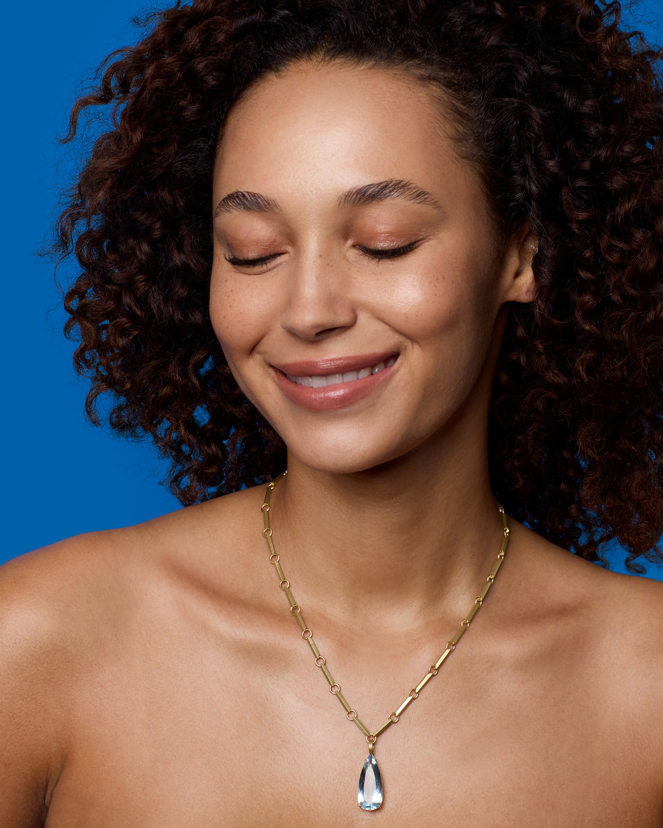 One of a Kind Gem Drop Pear Detachable Bale Charm - Irene Neuwirth