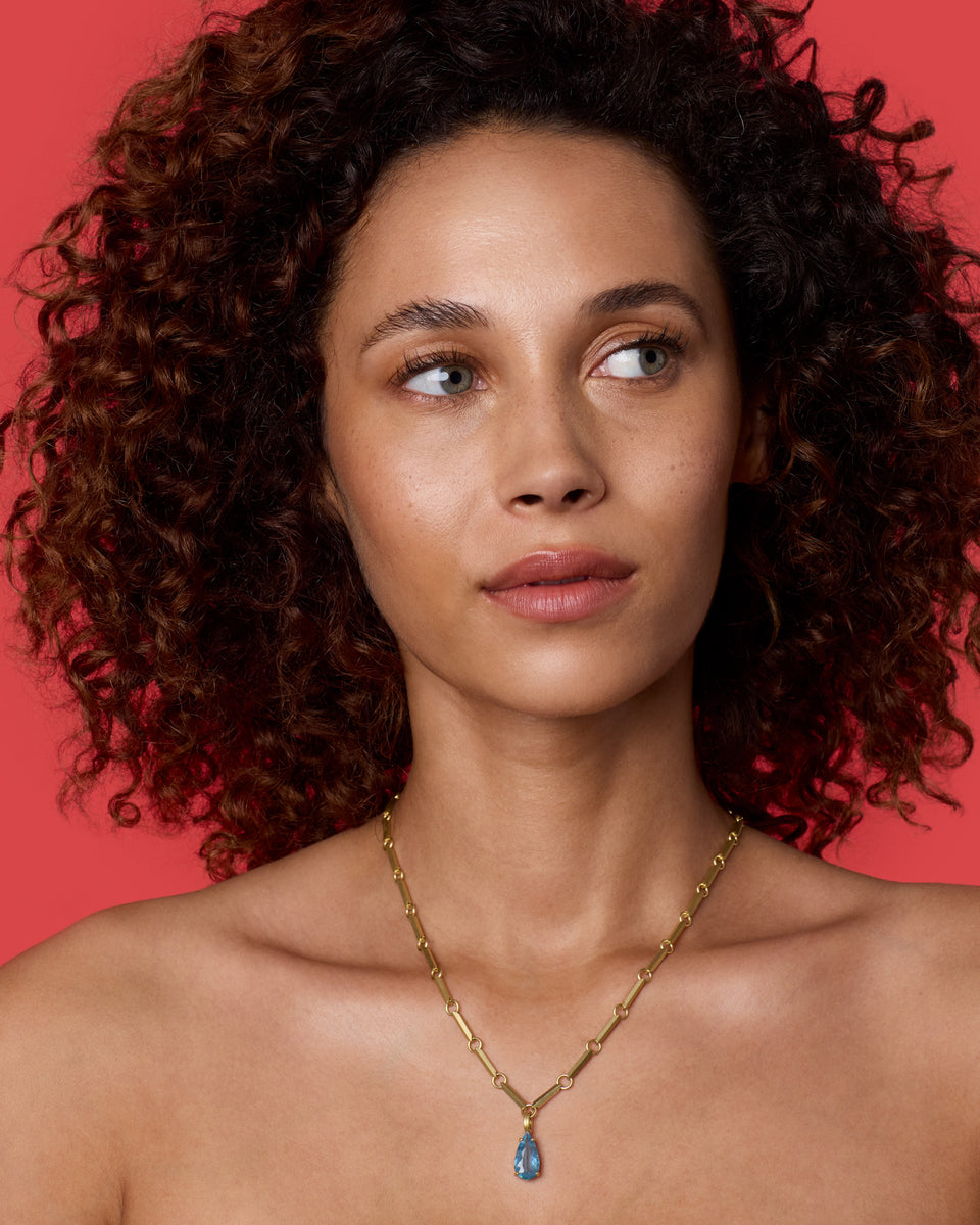 One of a Kind Gemmy Gem Pear Lucky Charm - Irene Neuwirth