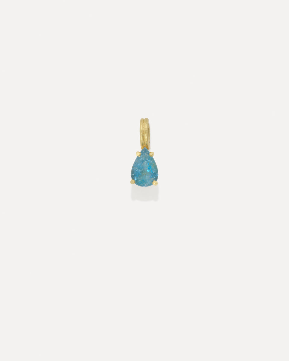 One of a Kind Gem Drop Pear Detachable Bale Charm - Irene Neuwirth