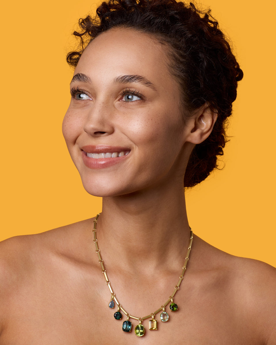 One of a Kind Gem Drop Oval Detachable Bale Charm - Irene Neuwirth