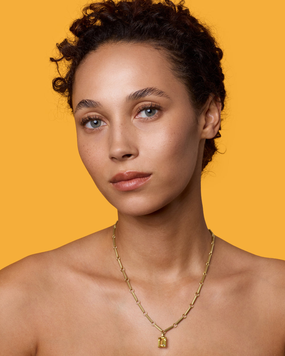 One of a Kind Gem Drop Emerald-Cut Detachable Bale Charm - Irene Neuwirth