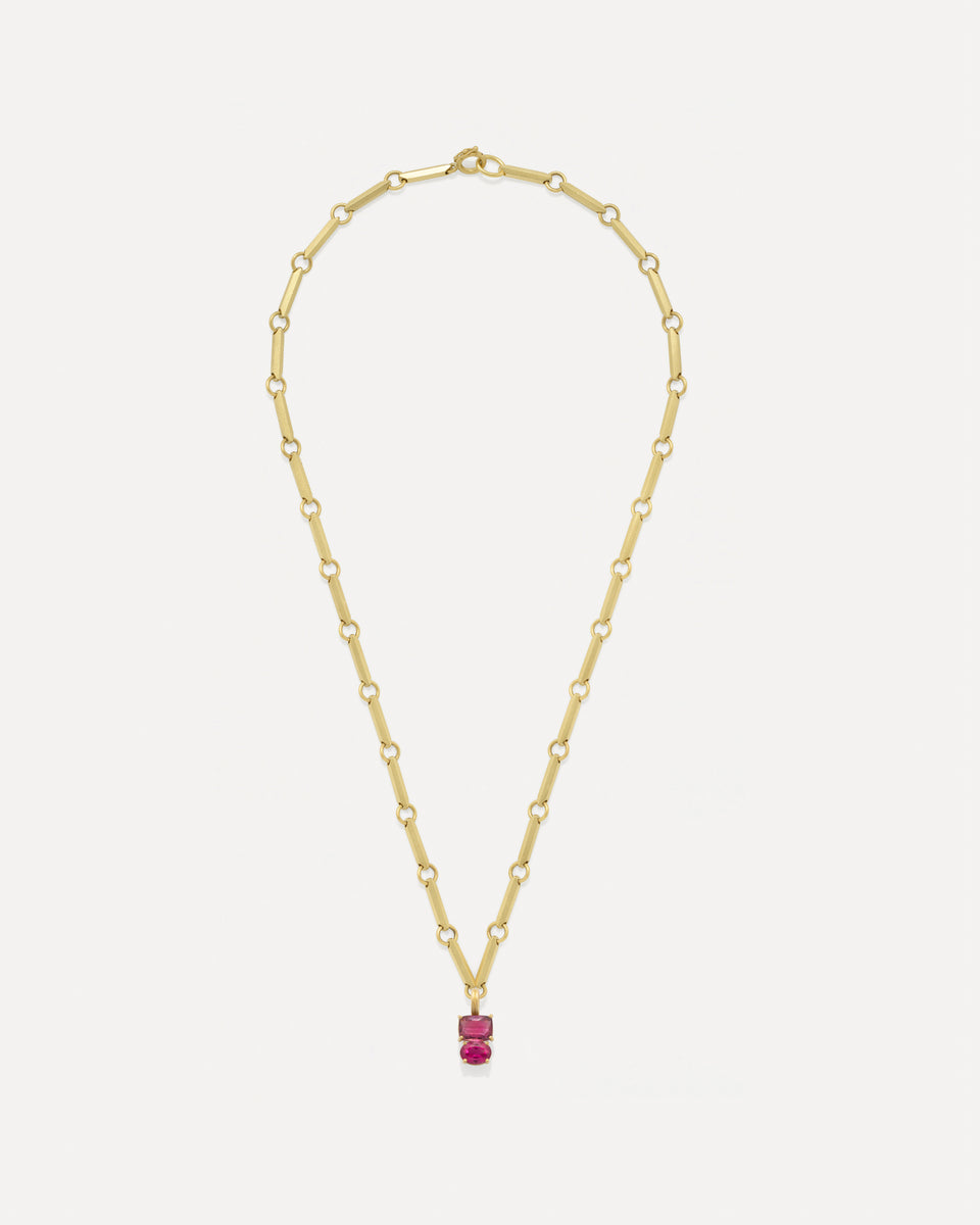 One of a Kind Gemmy Gem Double Stone Lucky Charm - Irene Neuwirth