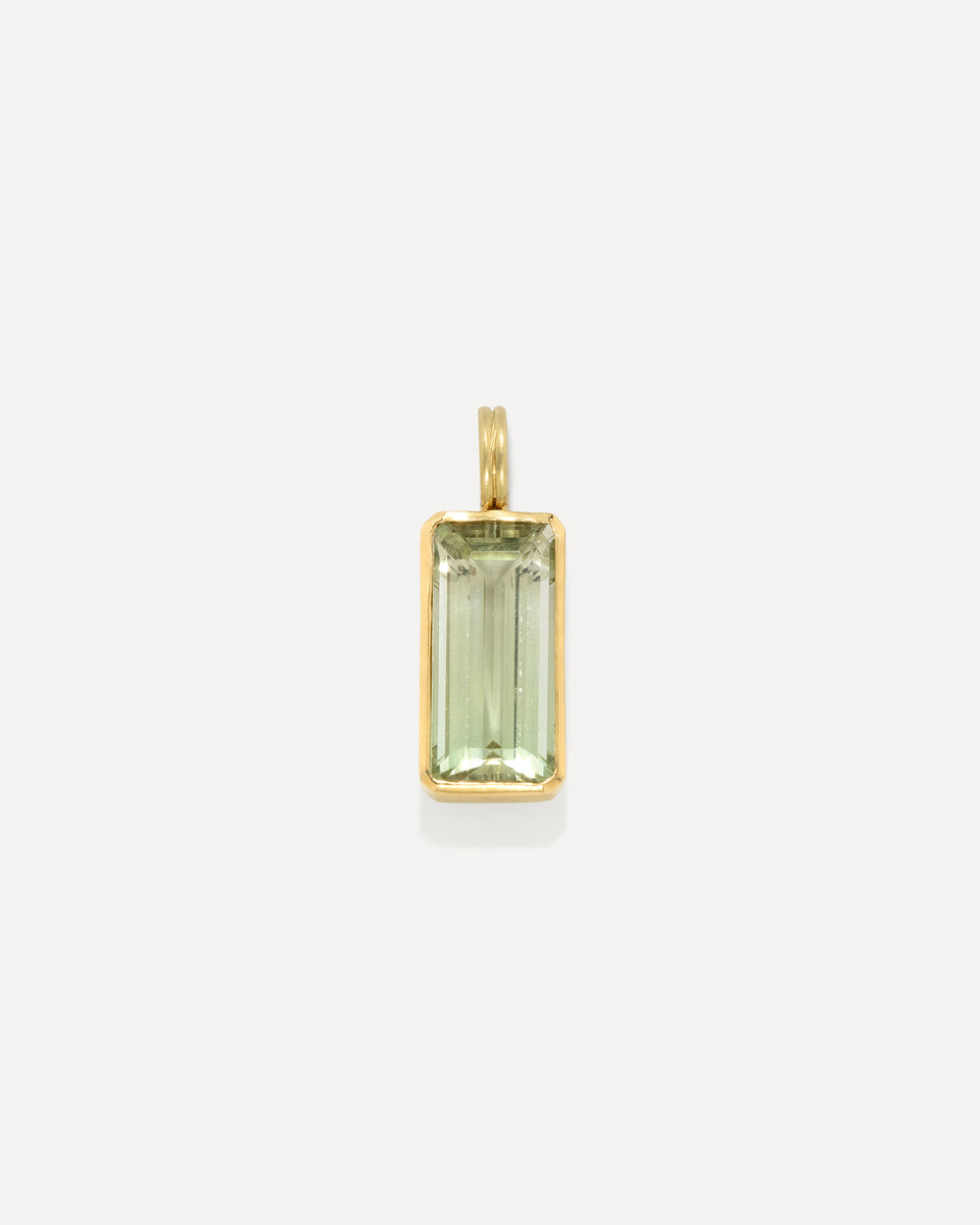 One of a Kind Gem Drop Emerald-Cut Bezel Detachable Bale Charm - Irene Neuwirth