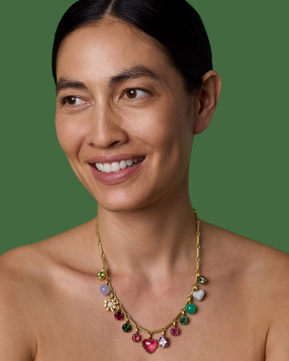 One of a Kind Gem Drop Oval Bezel Detachable Bale Charm - Irene Neuwirth