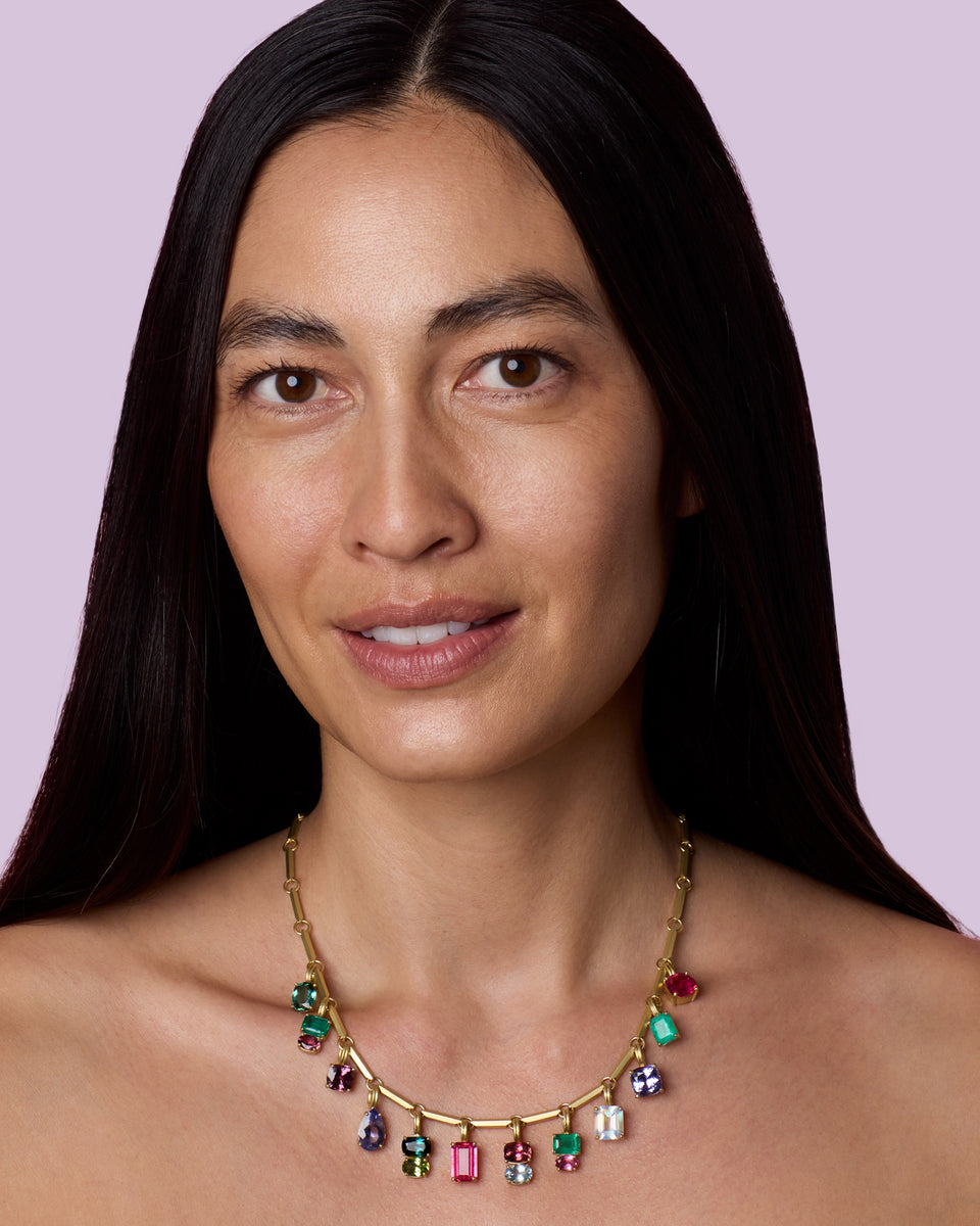 One of a Kind Gem Drop Emerald-Cut Detachable Bale Charm - Irene Neuwirth