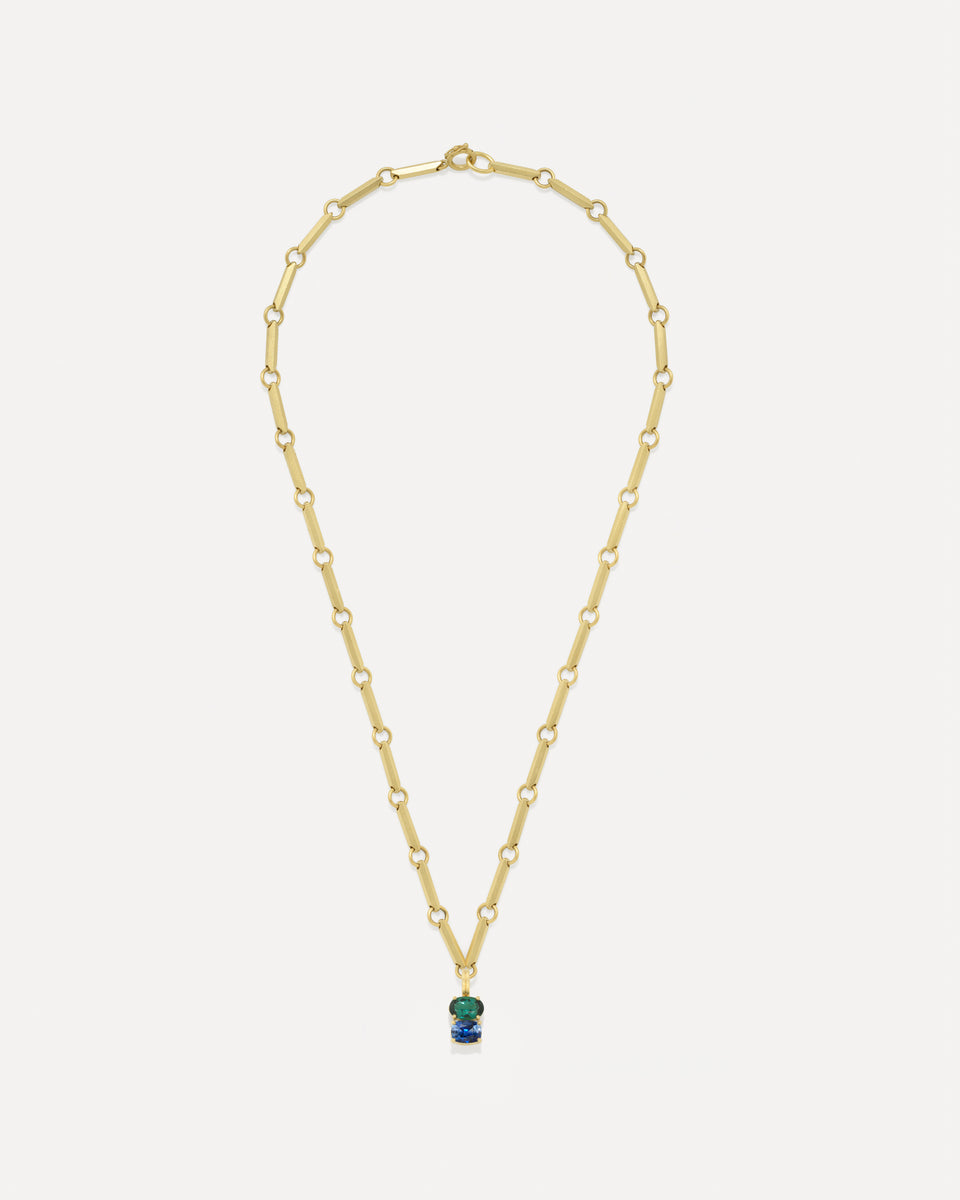 One of a Kind Gemmy Gem Double Stone Lucky Charm - Irene Neuwirth