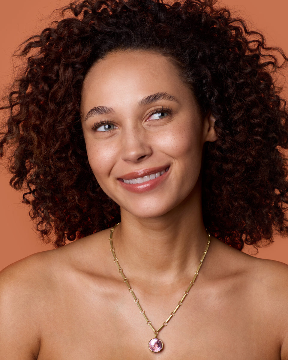 One of a Kind Gem Drop Round Bezel Detachable Bale Charm - Irene Neuwirth