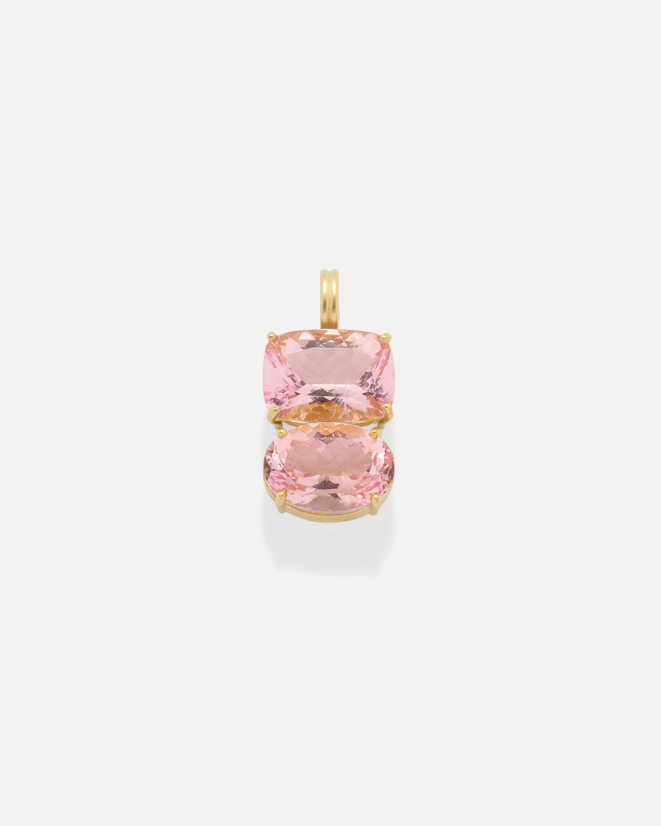 One of a Kind Gemmy Gem Double Stone Lucky Charm - Irene Neuwirth