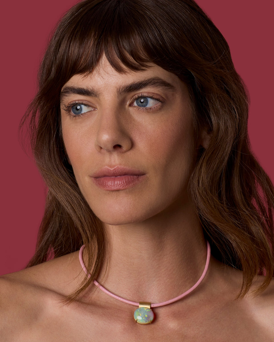 One of a Kind Fruit Leather Choker - Irene Neuwirth