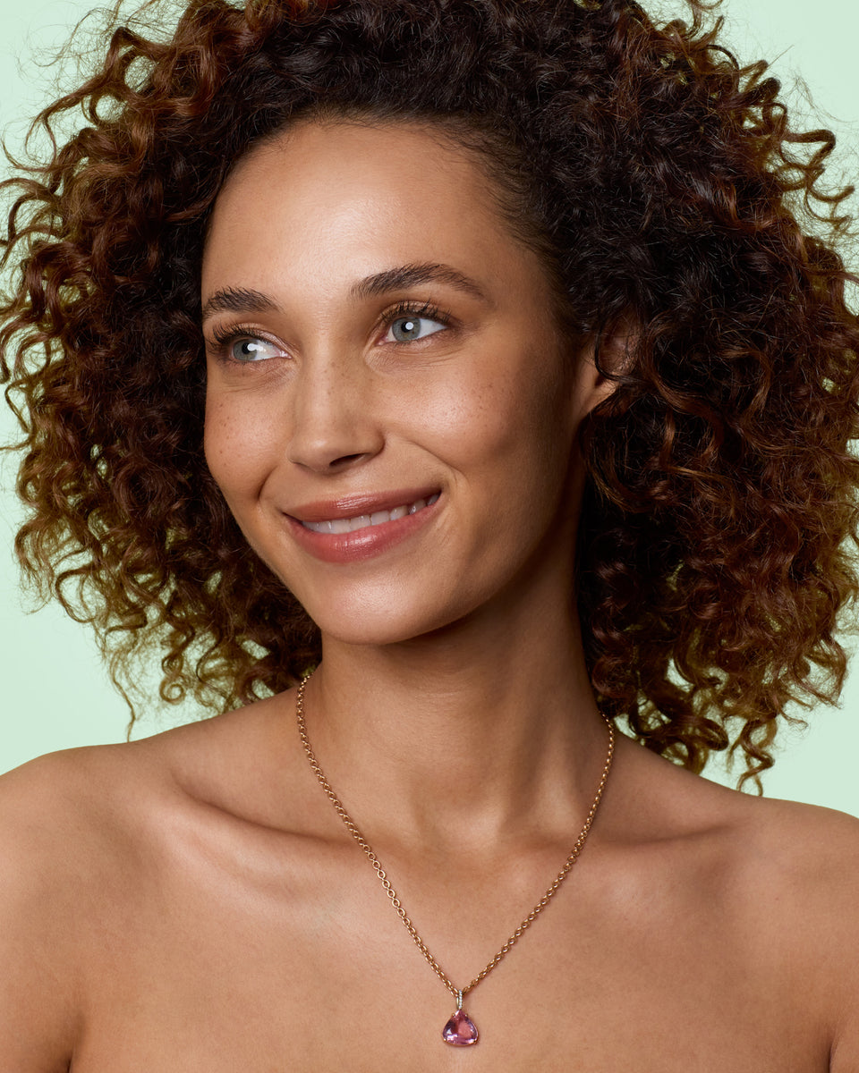 One of a Kind Gem Drop Pavé Pear Charm - Irene Neuwirth