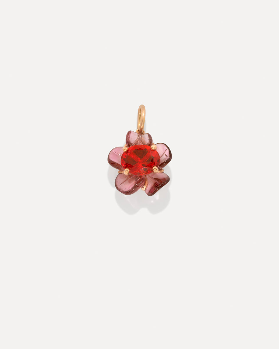 One of a Kind Tropical Flower Charm