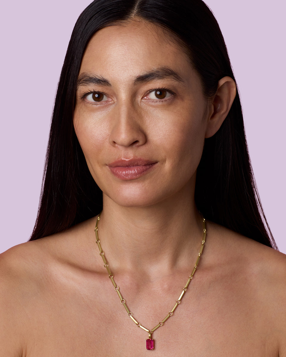 One of a Kind Gem Drop Emerald-Cut Detachable Bale Charm - Irene Neuwirth