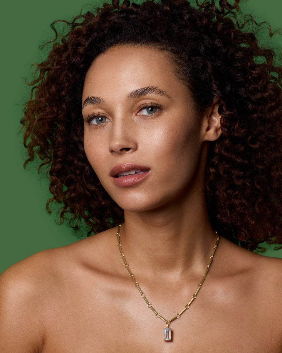 One of a Kind Gem Drop Emerald-Cut Detachable Bale Charm - Irene Neuwirth