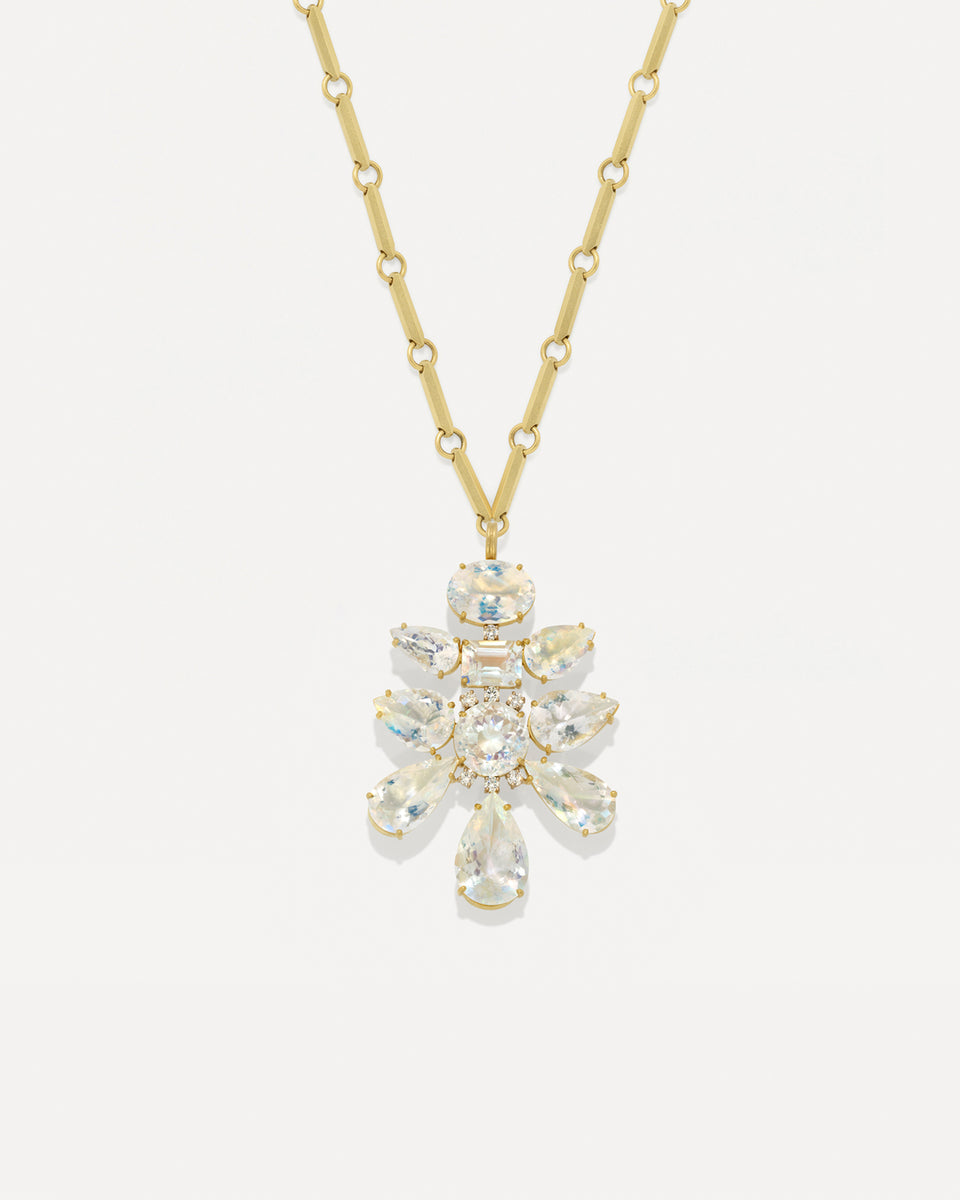 One of a Kind Diamond Gemmy Gem Starburst Necklace - Irene Neuwirth