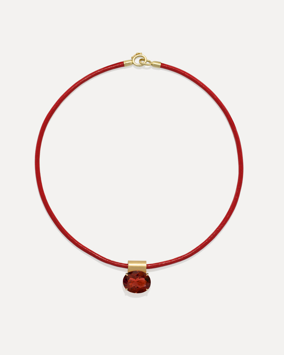 One of a Kind Fruit Leather Choker - Irene Neuwirth