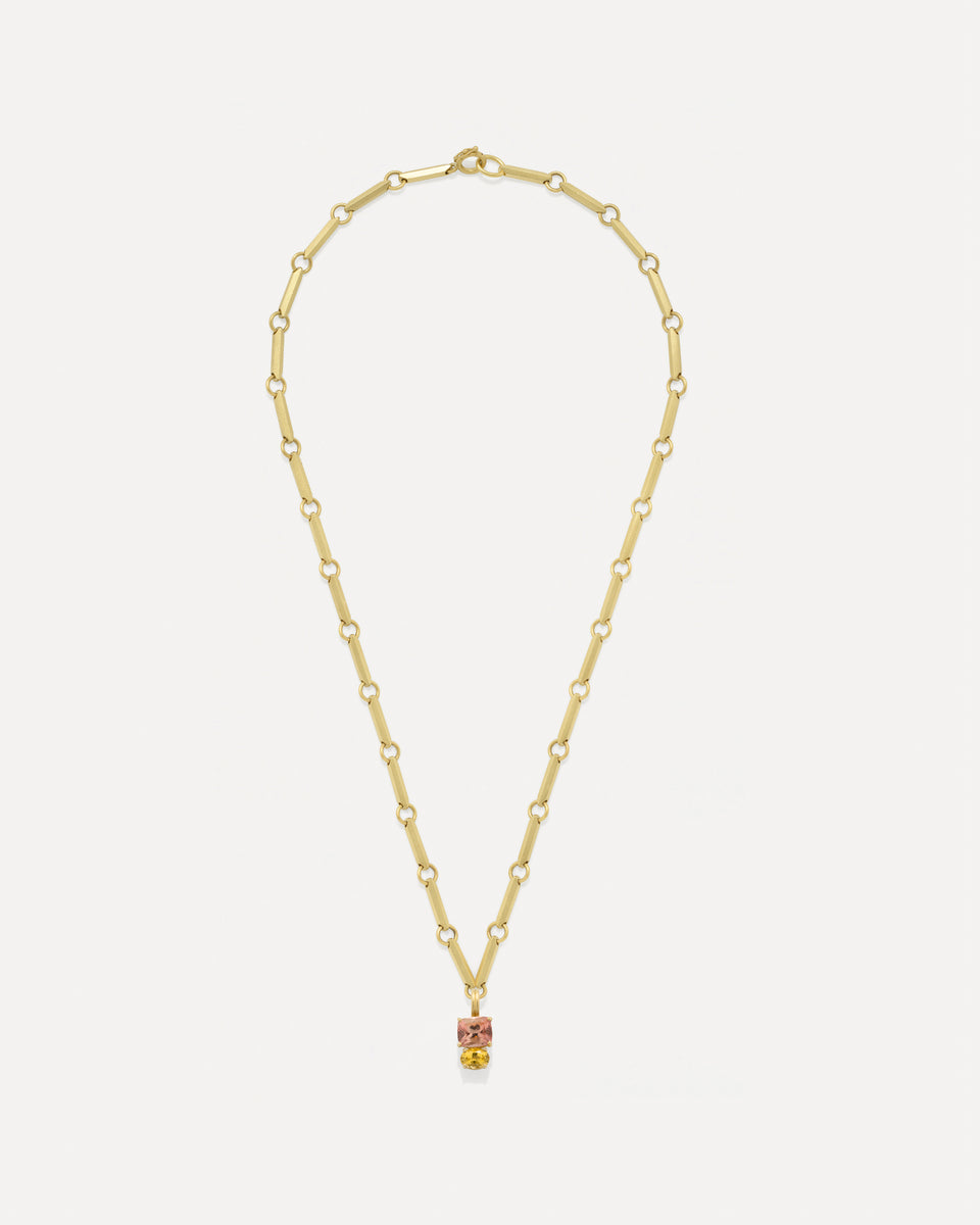 One of a Kind Gemmy Gem Double Stone Lucky Charm - Irene Neuwirth