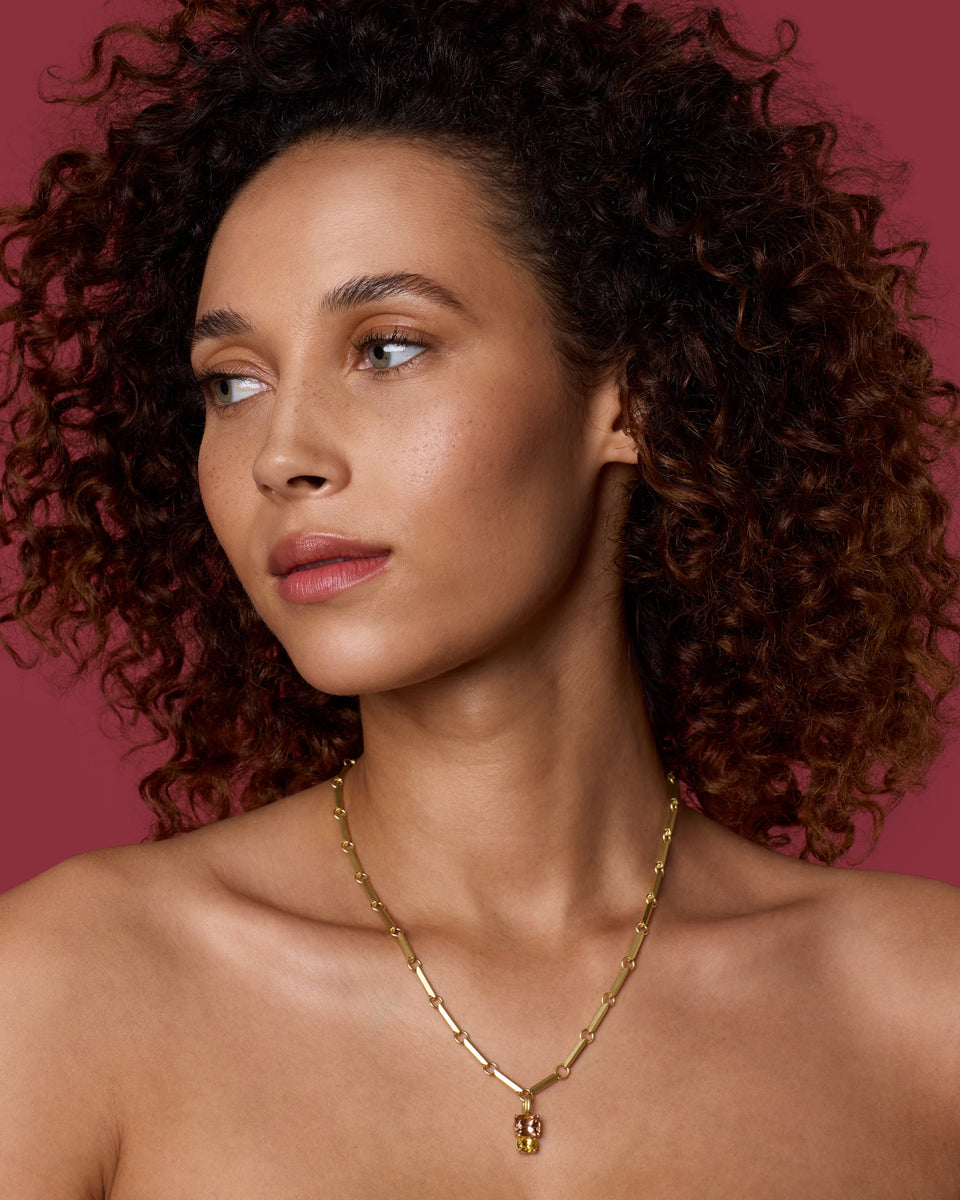 One of a Kind Gemmy Gem Double Stone Lucky Charm - Irene Neuwirth