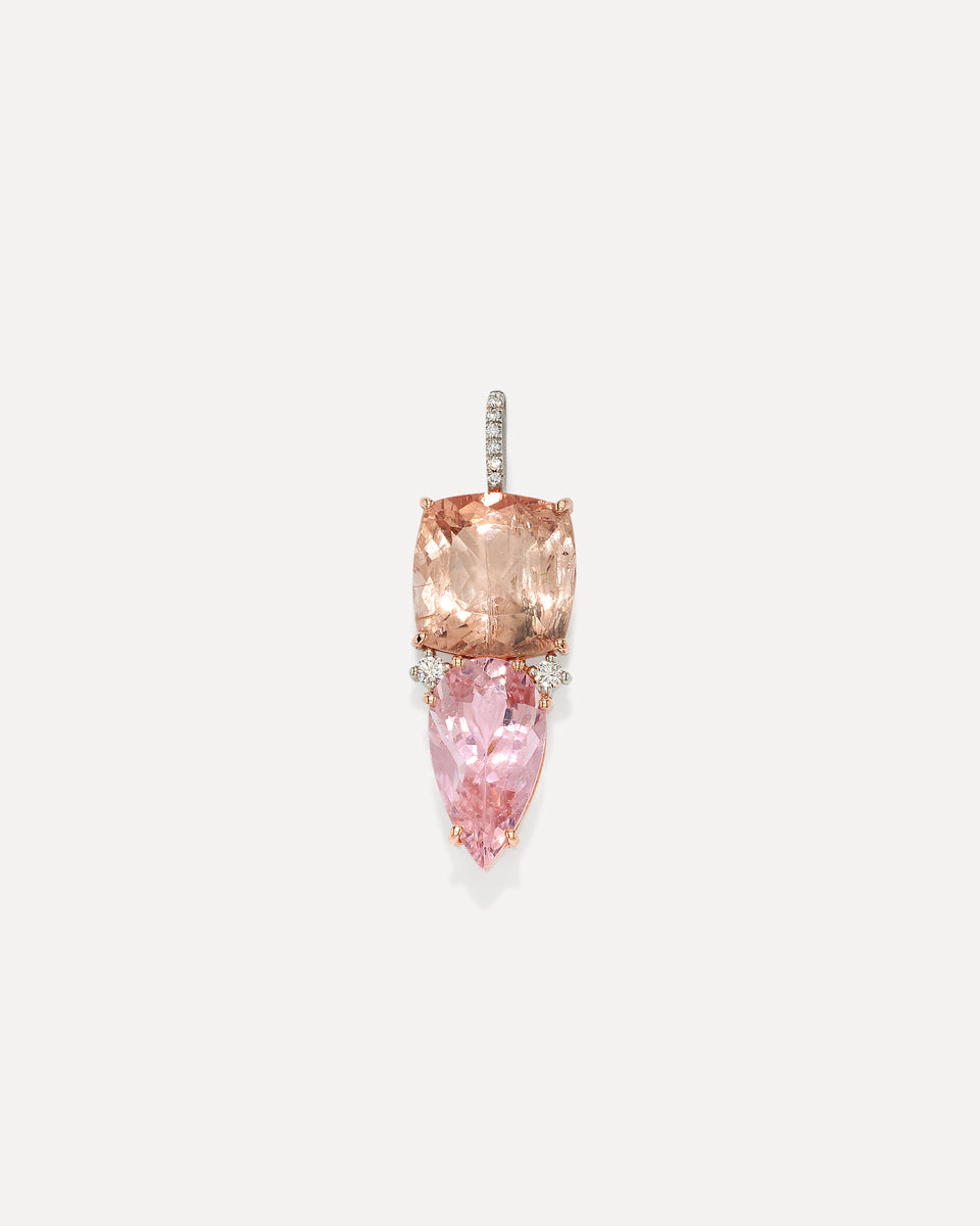 One of a Kind Diamond Gemmy Gem Double Stone Charm - Irene Neuwirth