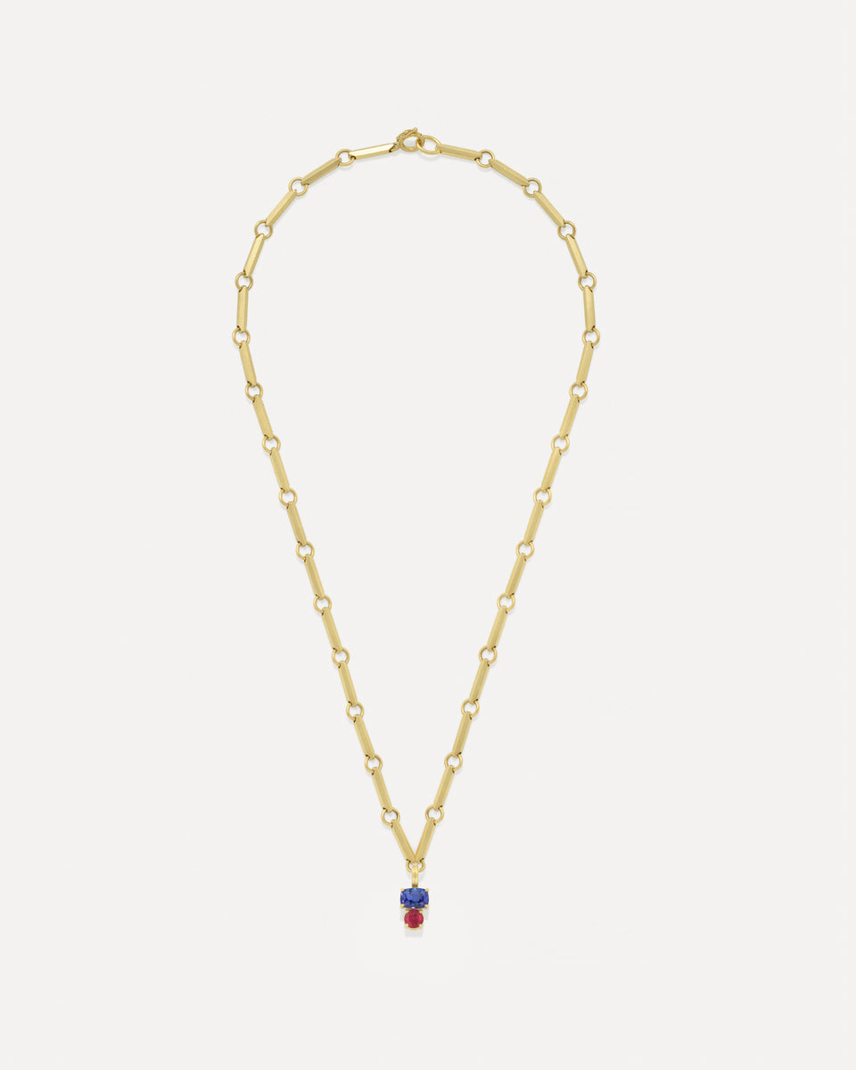 One of a Kind Gemmy Gem Double Stone Lucky Charm - Irene Neuwirth