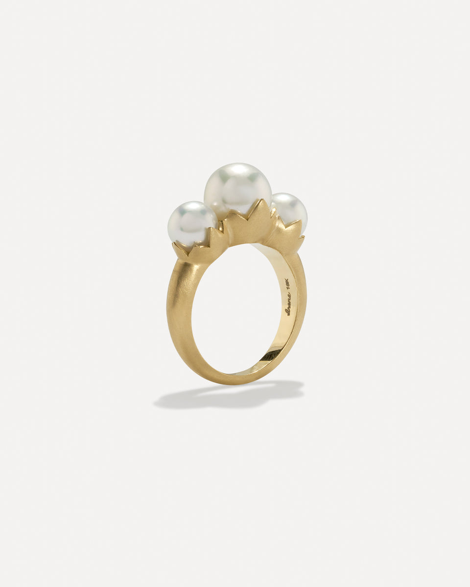 Pearl Blossom Mixed Ring - Irene Neuwirth