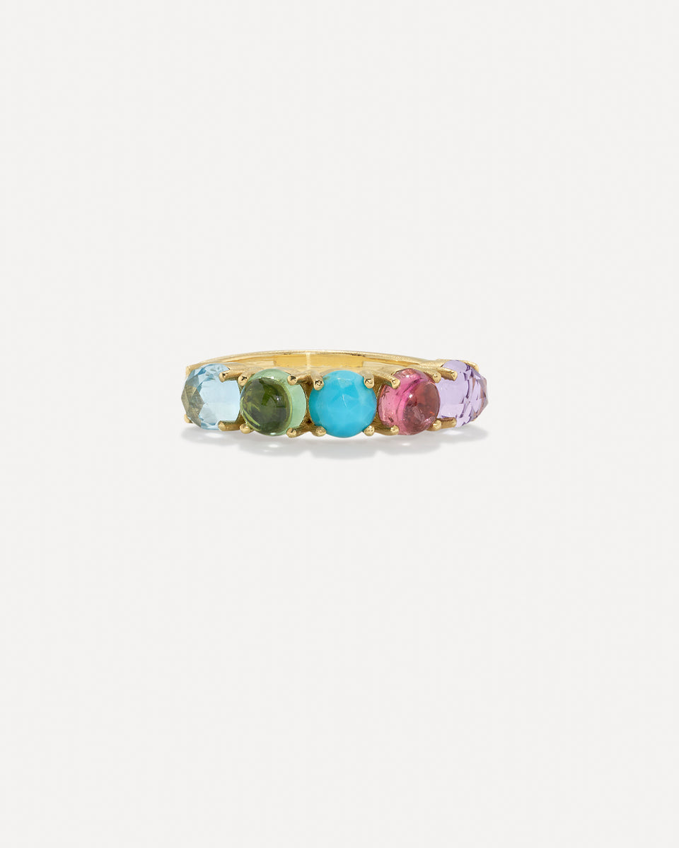 Classic Five Stone Mixed Ring - Irene Neuwirth