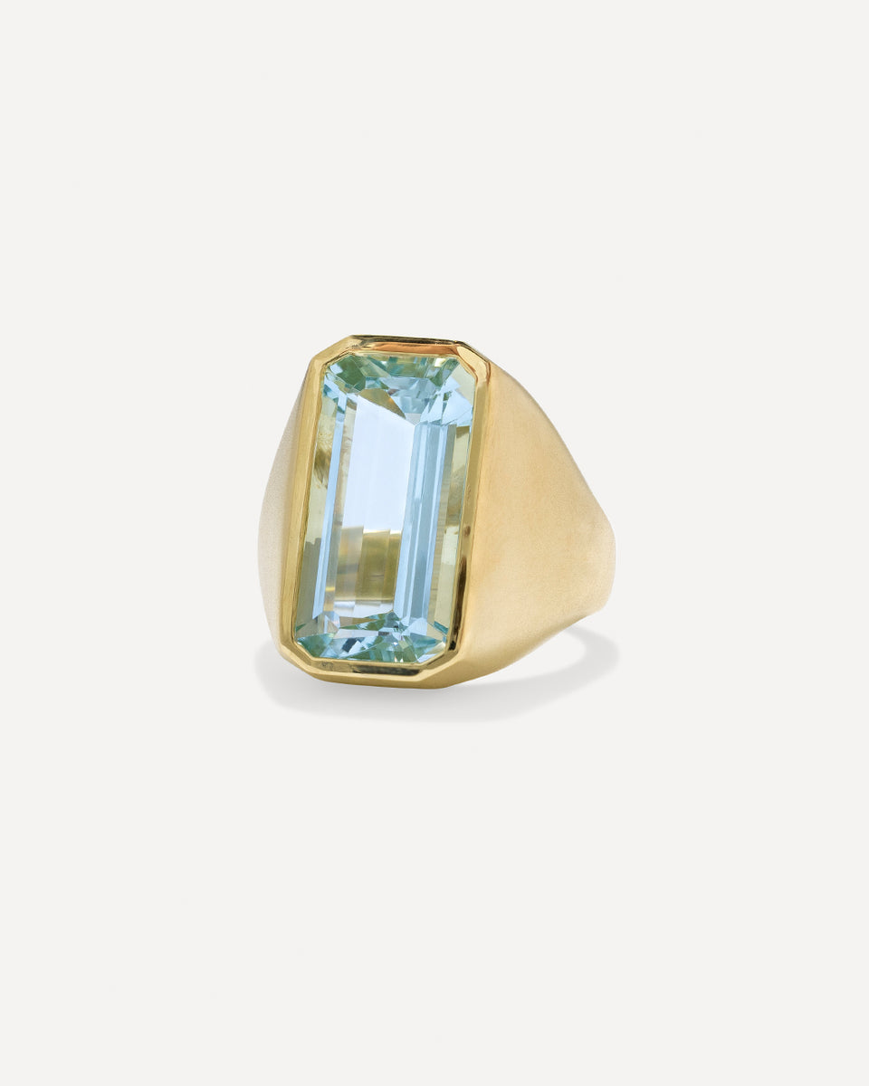 One of a Kind Bezel Cigar Band Ring