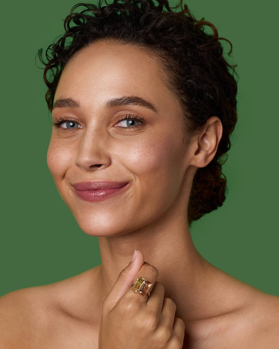 One of a Kind Gemmy Gem Double Stone Ring - Irene Neuwirth