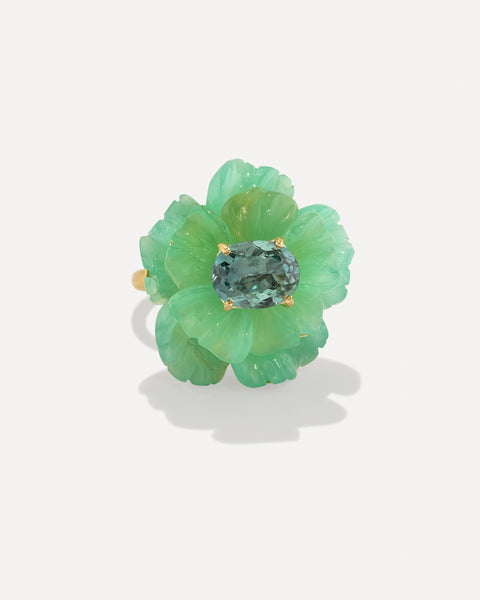 One of a Kind Tropical Flower Bloom Ring - Irene Neuwirth