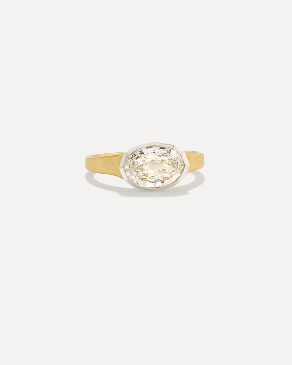 One of a Kind Diamond Bezel Ring