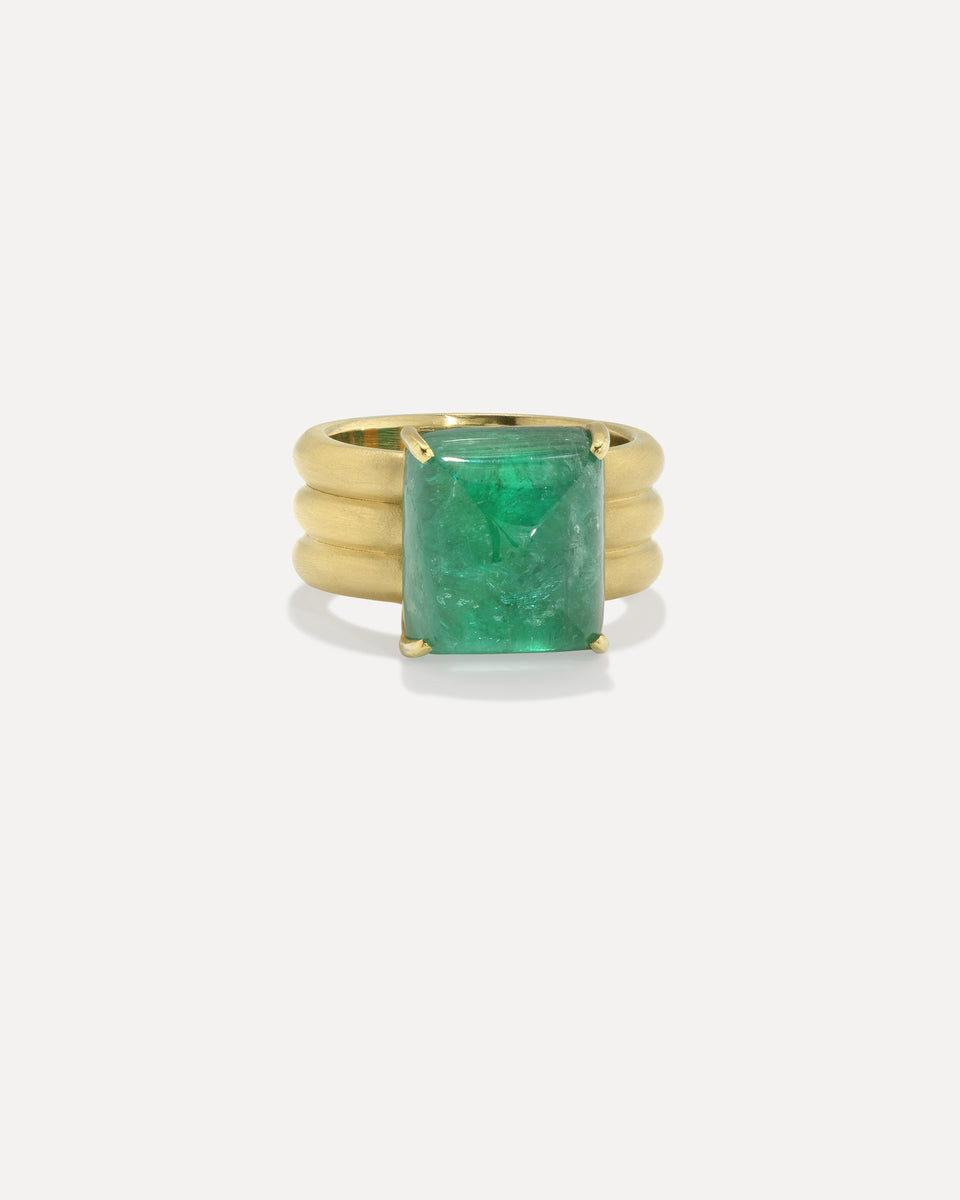One of a Kind Heroic Rectangle Triple Band Ring - Irene Neuwirth
