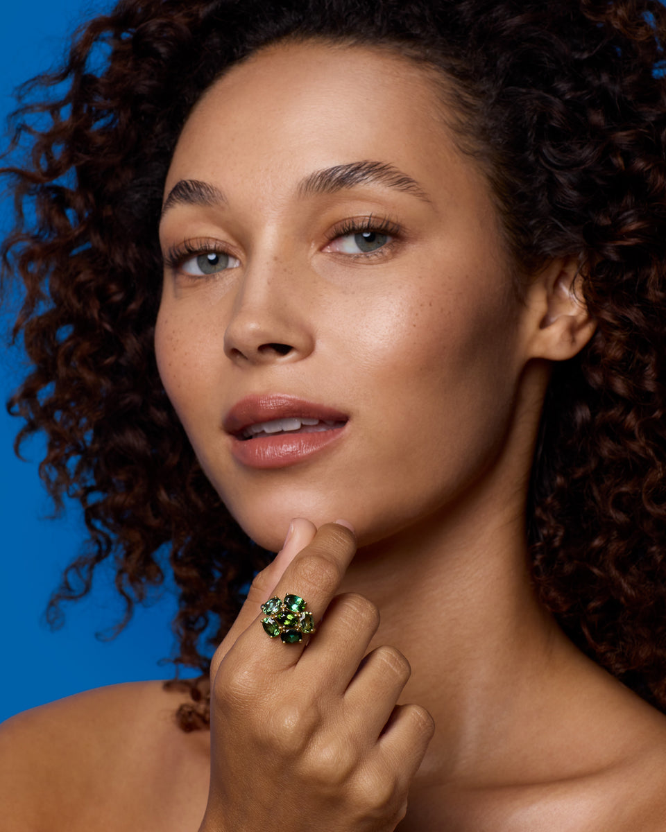 One of a Kind Gemmy Gem Floret Ring