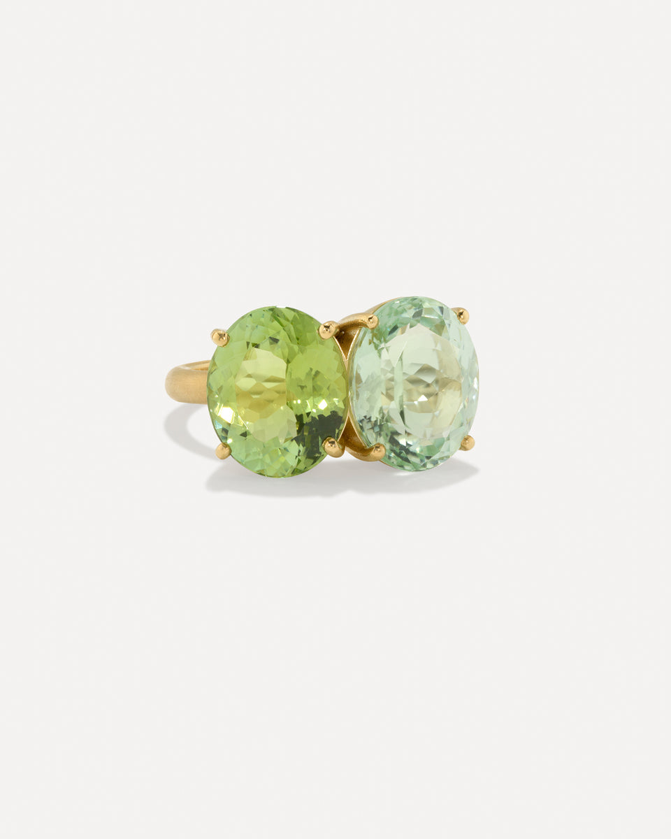 One of a Kind Gemmy Gem Double Stone Ring