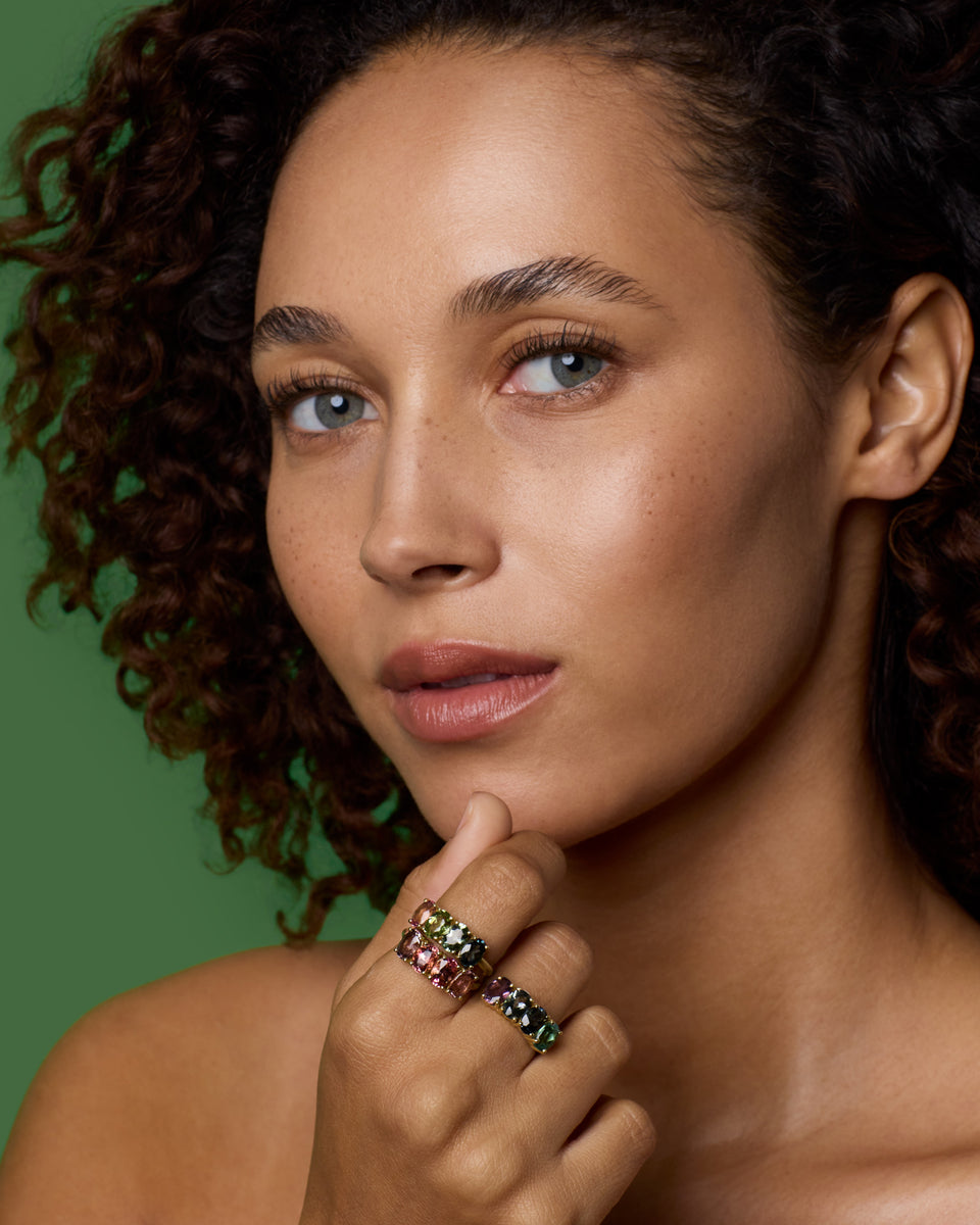 One of a Kind Gemmy Gem Oval Four Stone Ring - Irene Neuwirth