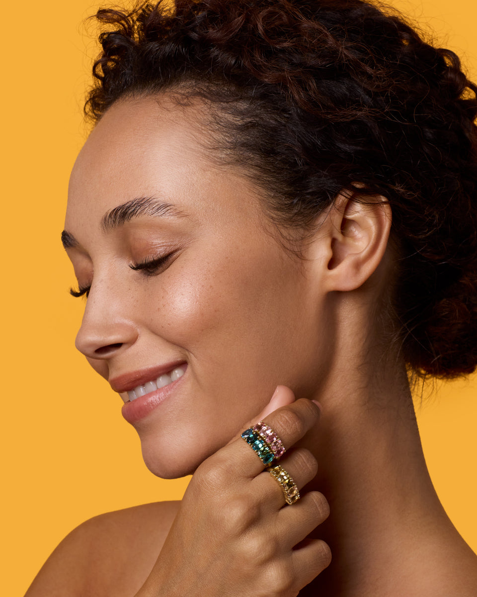 One of a Kind Gemmy Gem Oval Five Stone Ring