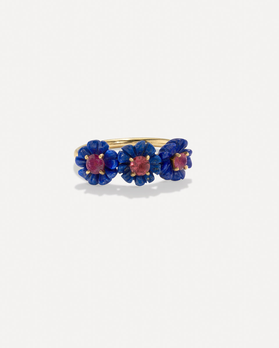 One of a Kind Petite Tropical Flower Ring - Irene Neuwirth