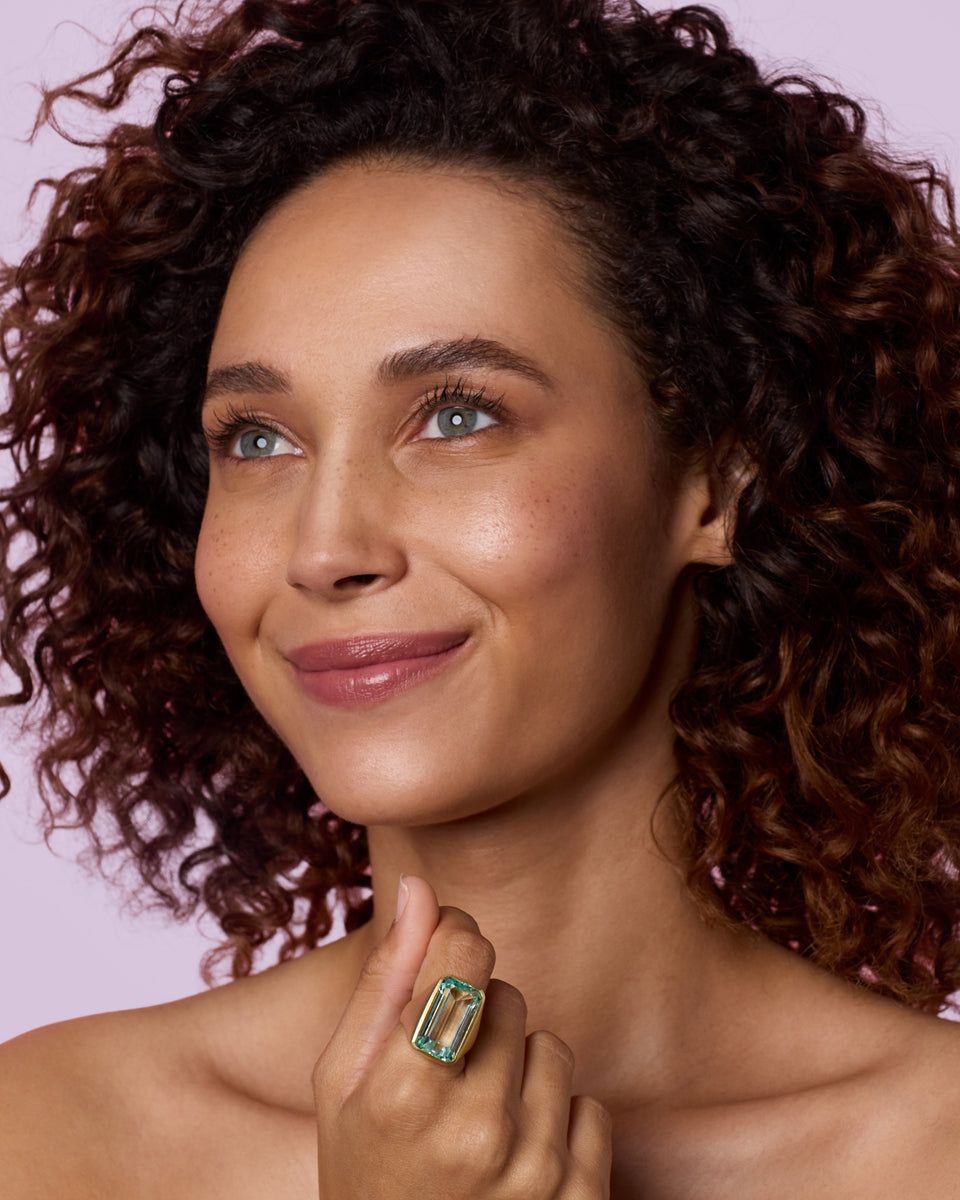 One of a Kind Bezel Cigar Band Ring - Irene Neuwirth