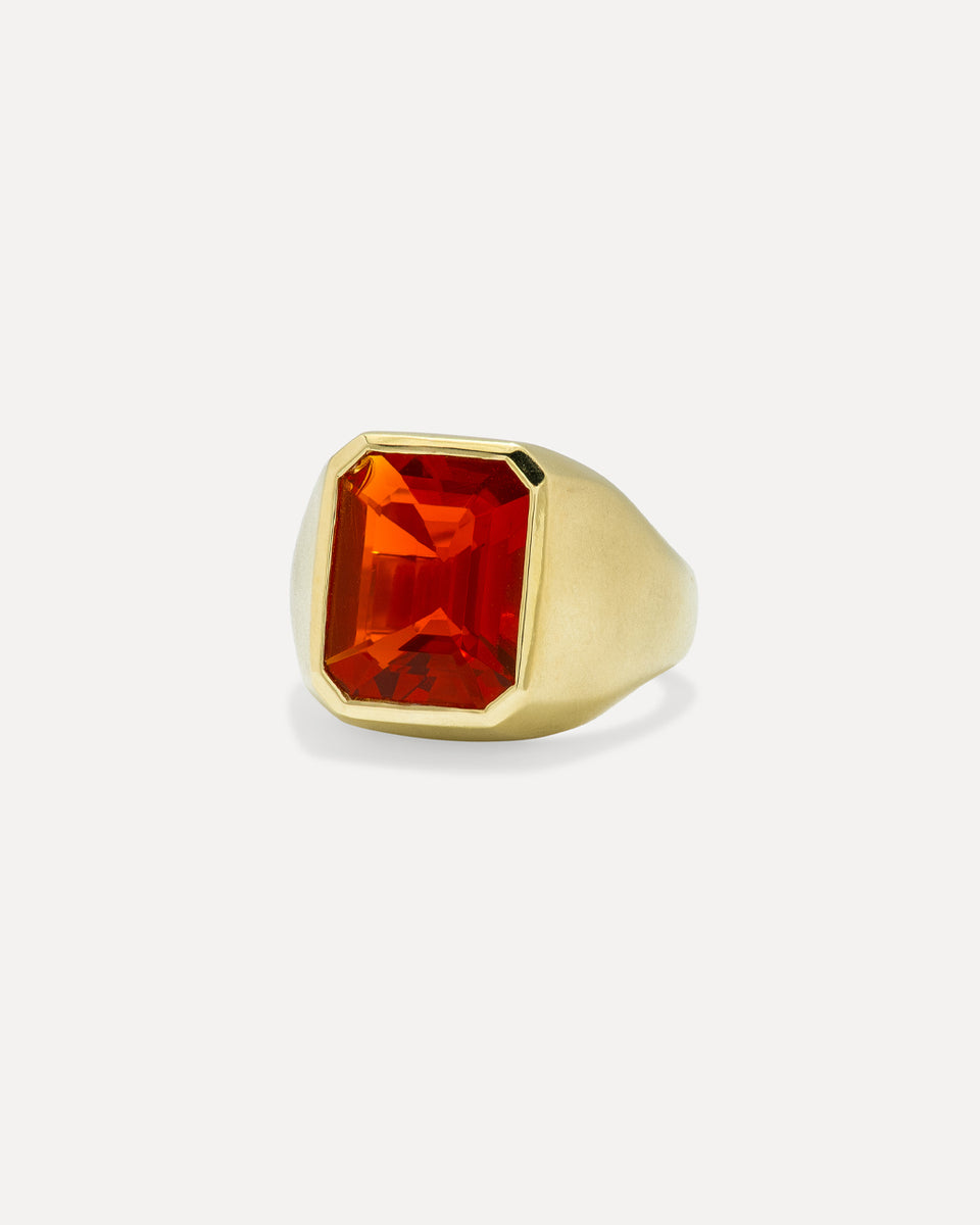 One of a Kind Bezel Cigar Band Ring - Irene Neuwirth