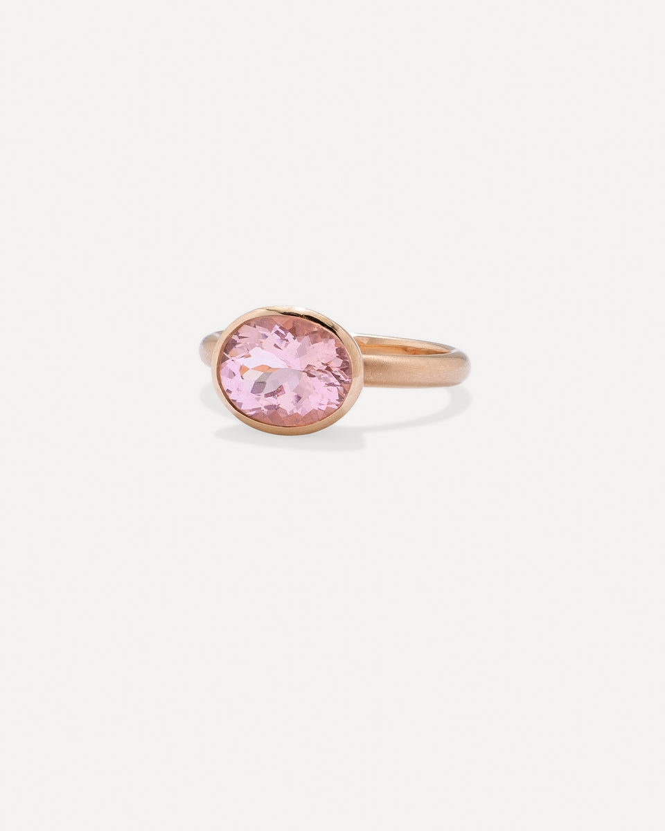 One of a Kind Gem Drop Oval Bezel Ring - Irene Neuwirth